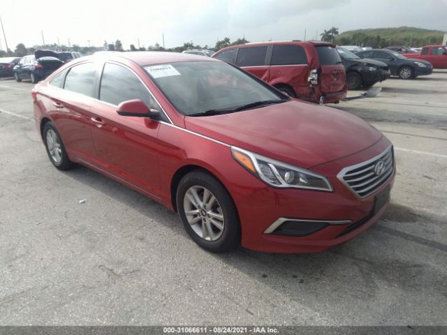 HYUNDAI SONATA 2017 5npe24af3hh509461