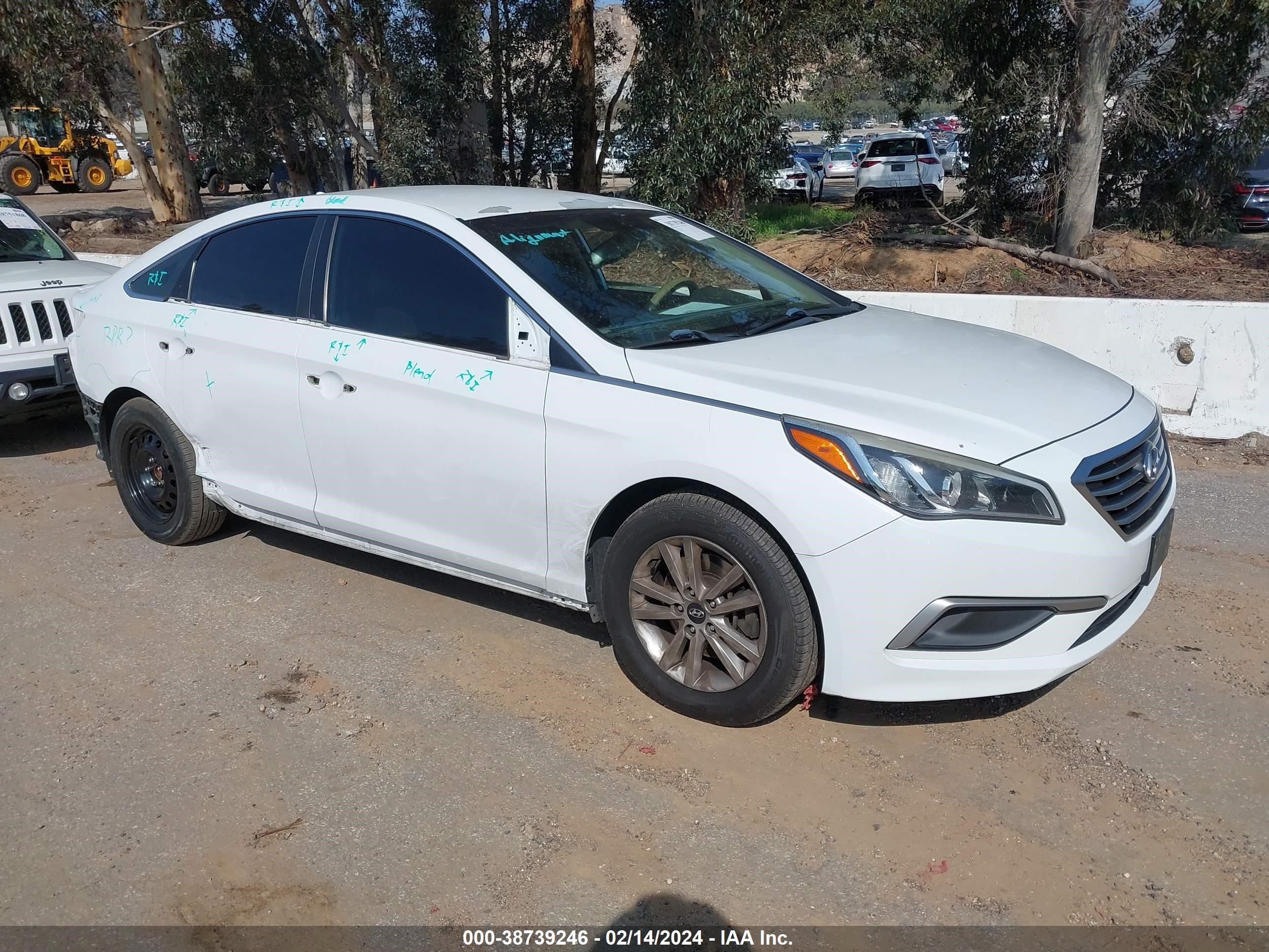 HYUNDAI SONATA 2016 5npe24af4gh272445