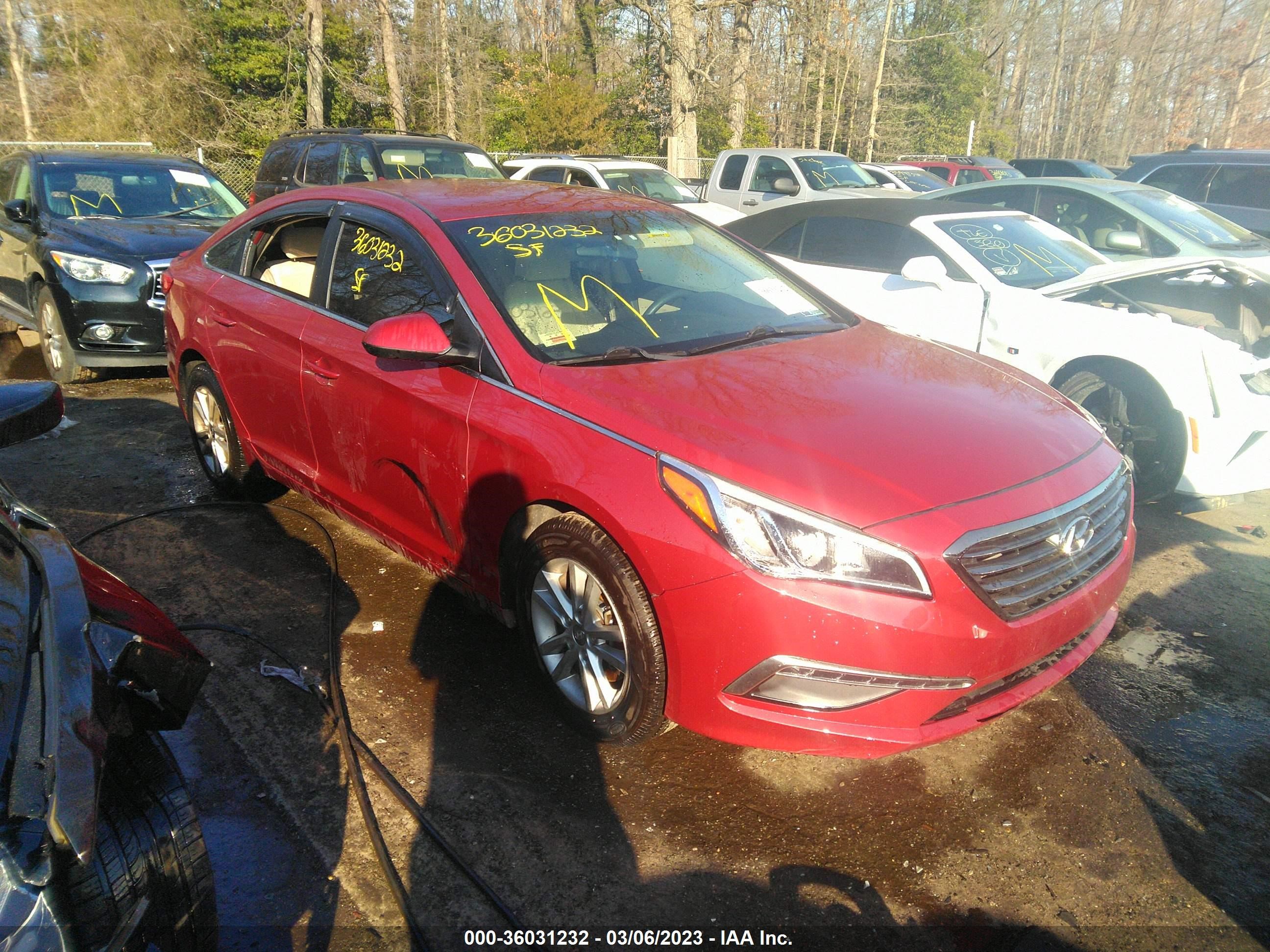 HYUNDAI SONATA 2015 5npe24af5fh138123