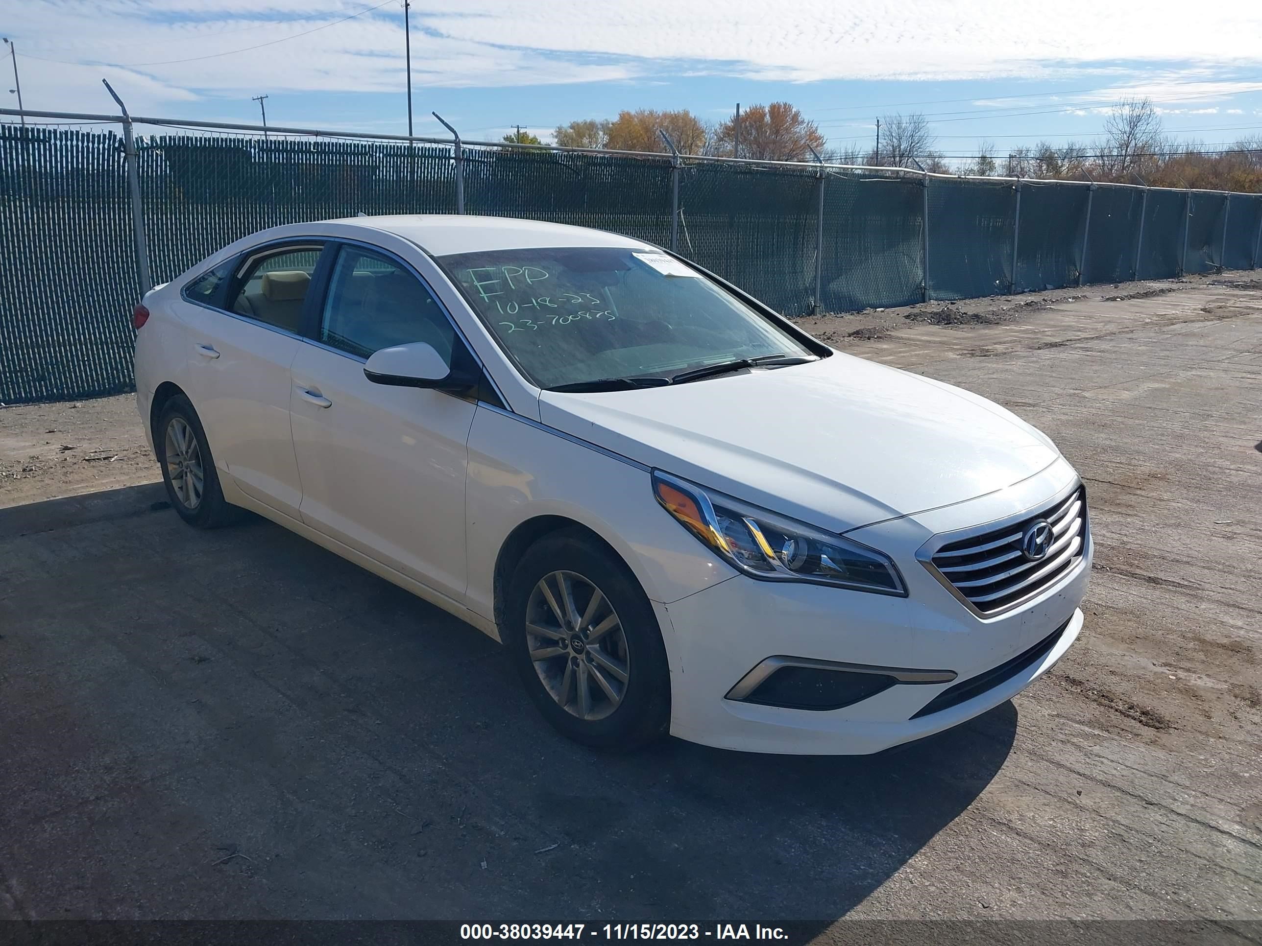 HYUNDAI SONATA 2017 5npe24af8hh438452