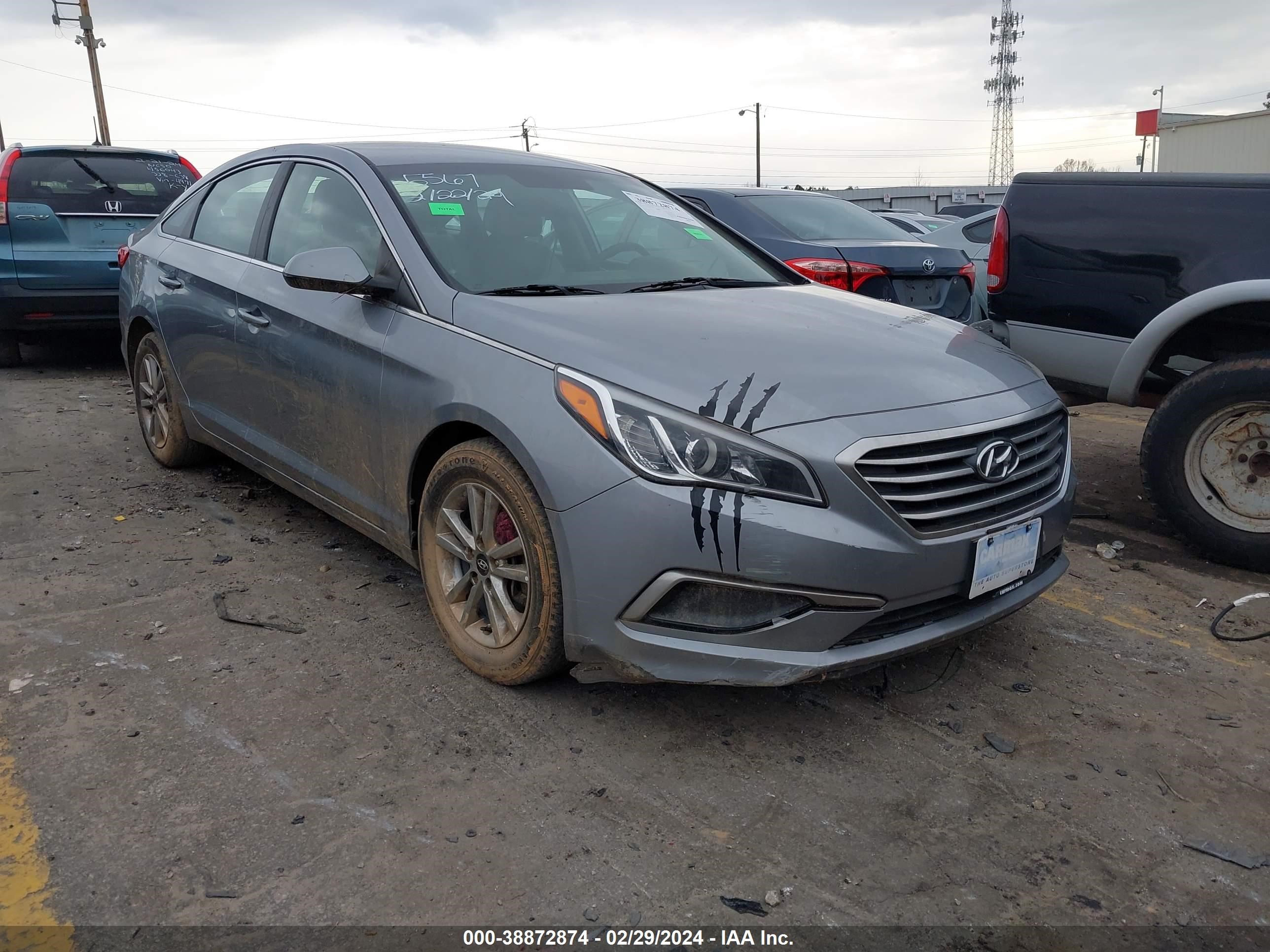 HYUNDAI SONATA 2017 5npe24af8hh575567