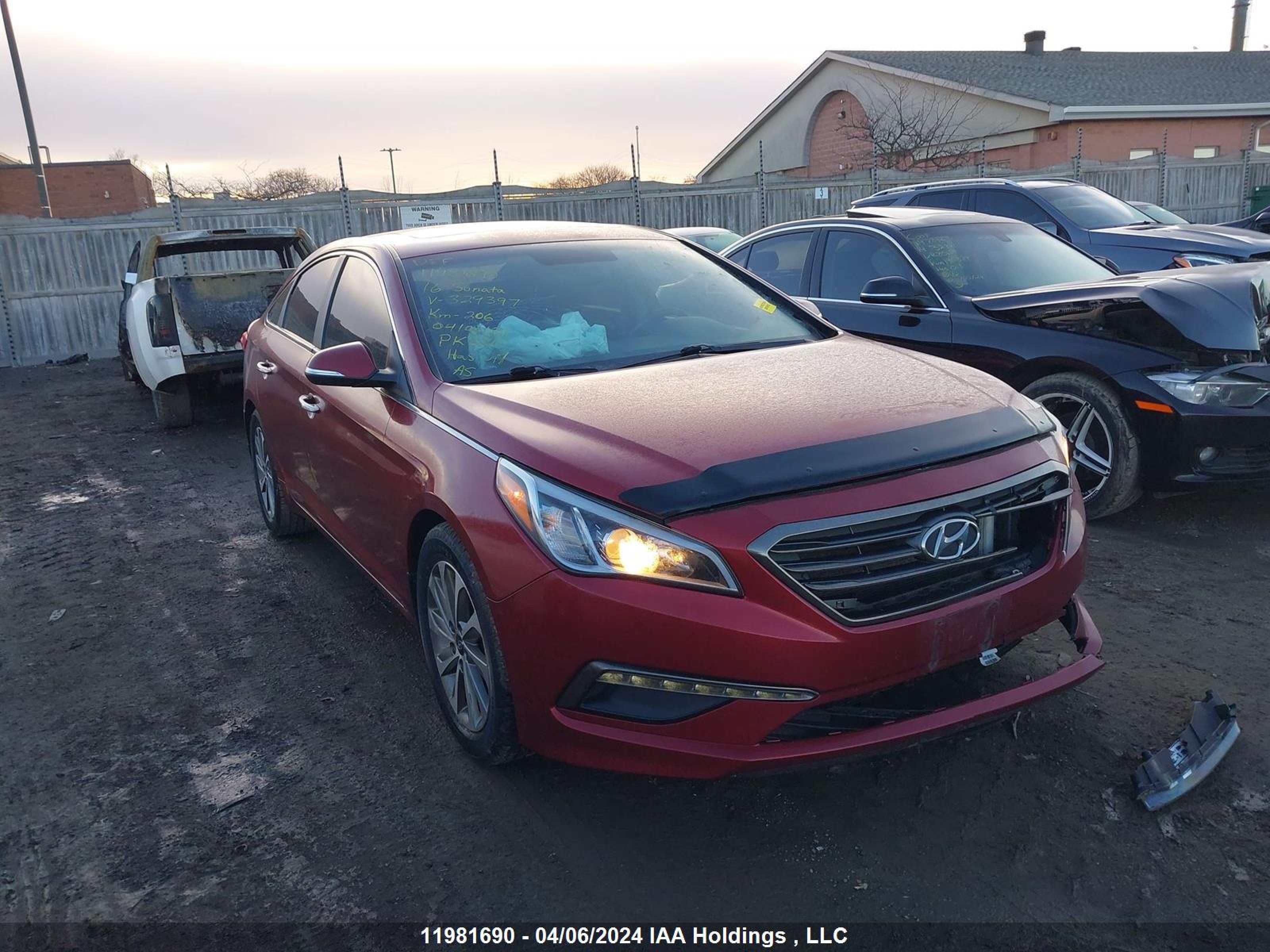 HYUNDAI SONATA 2016 5npe24af9gh329397