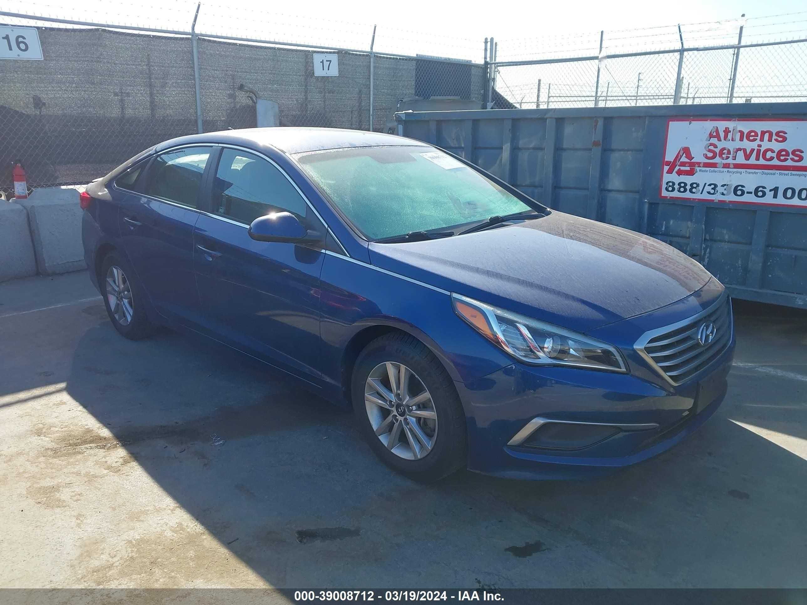 HYUNDAI SONATA 2016 5npe24af9gh395996