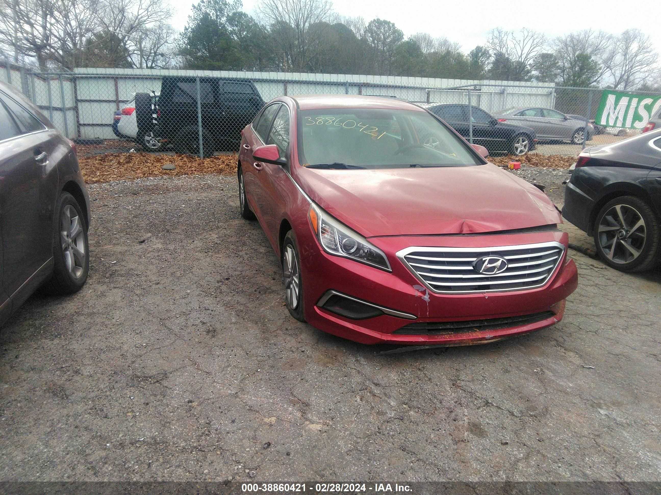 HYUNDAI SONATA 2016 5npe24afxgh398325