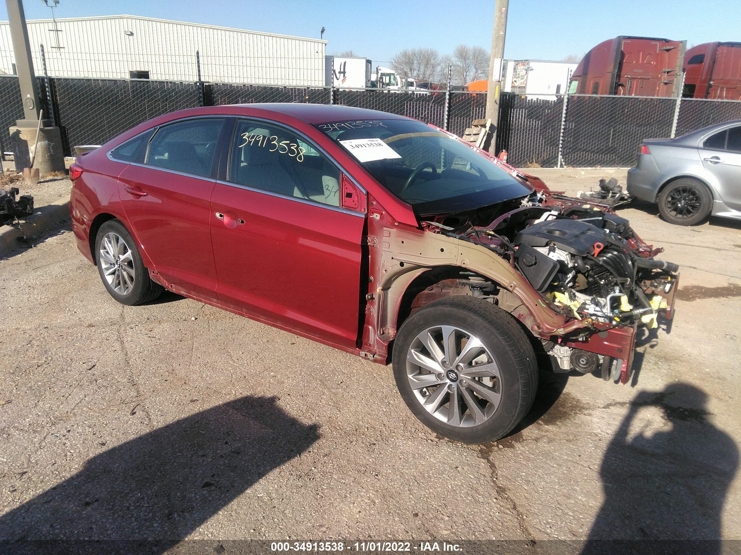 HYUNDAI SONATA 2016 5npe34af9gh431991