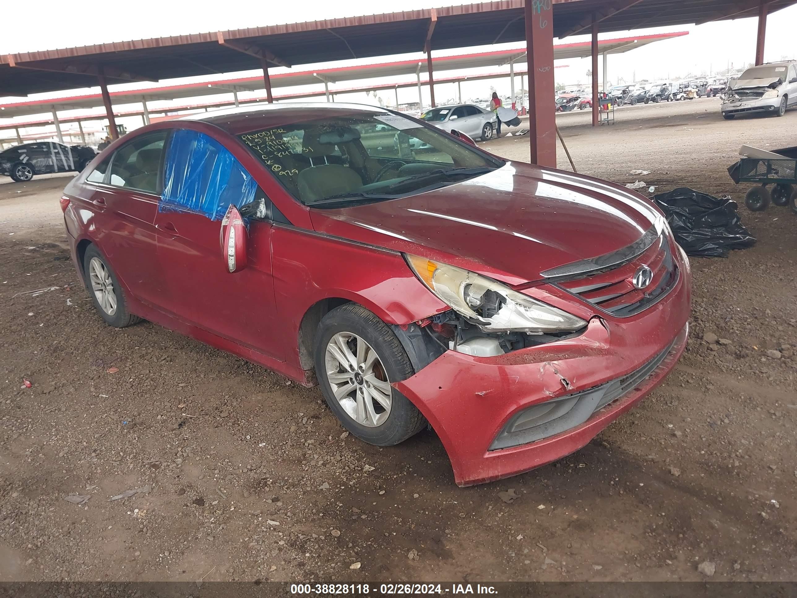 HYUNDAI SONATA 2014 5npeb4ac2eh910694