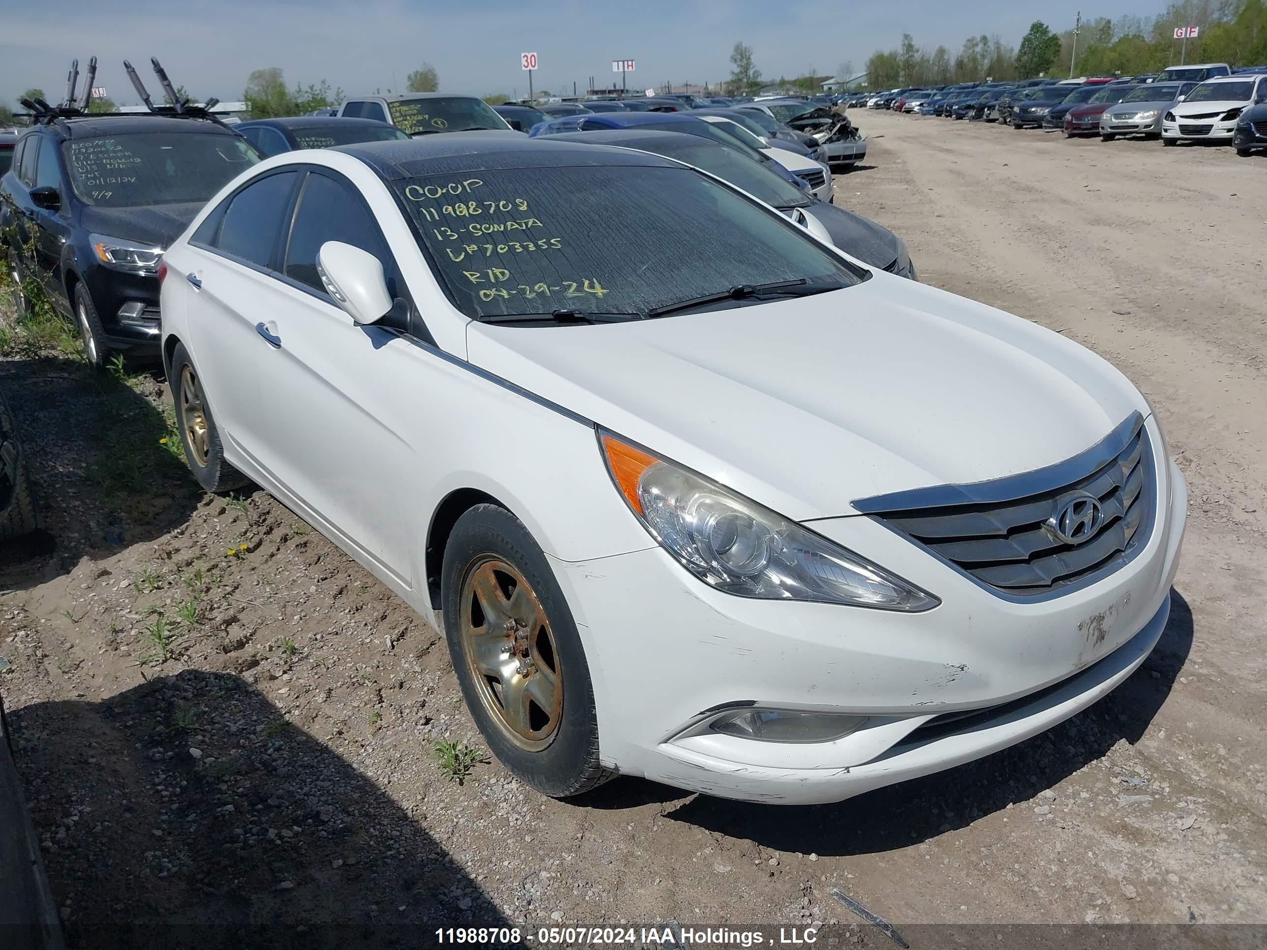 HYUNDAI SONATA 2013 5npec4ac3dh703355