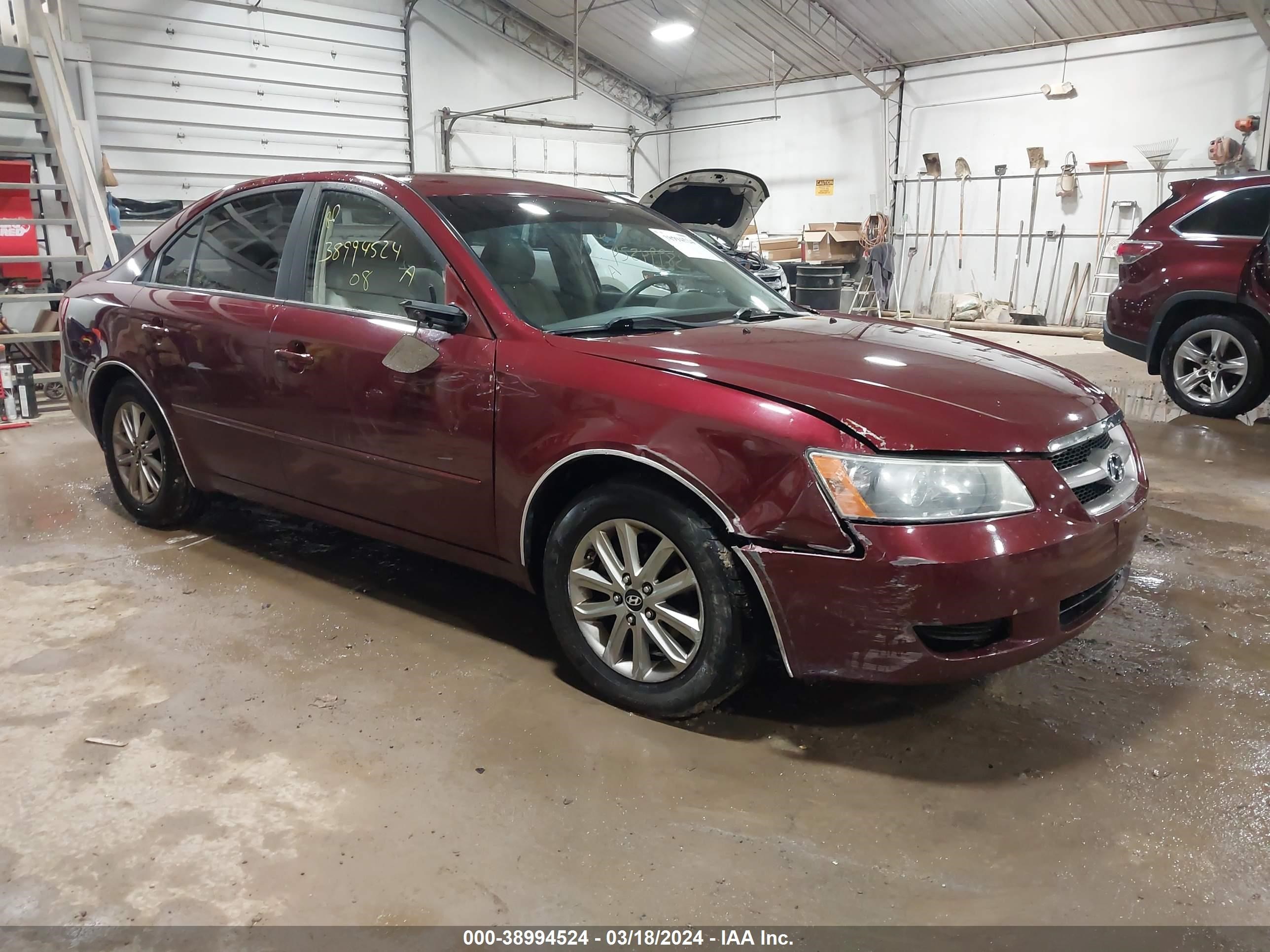 HYUNDAI SONATA 2008 5npet46c58h326932