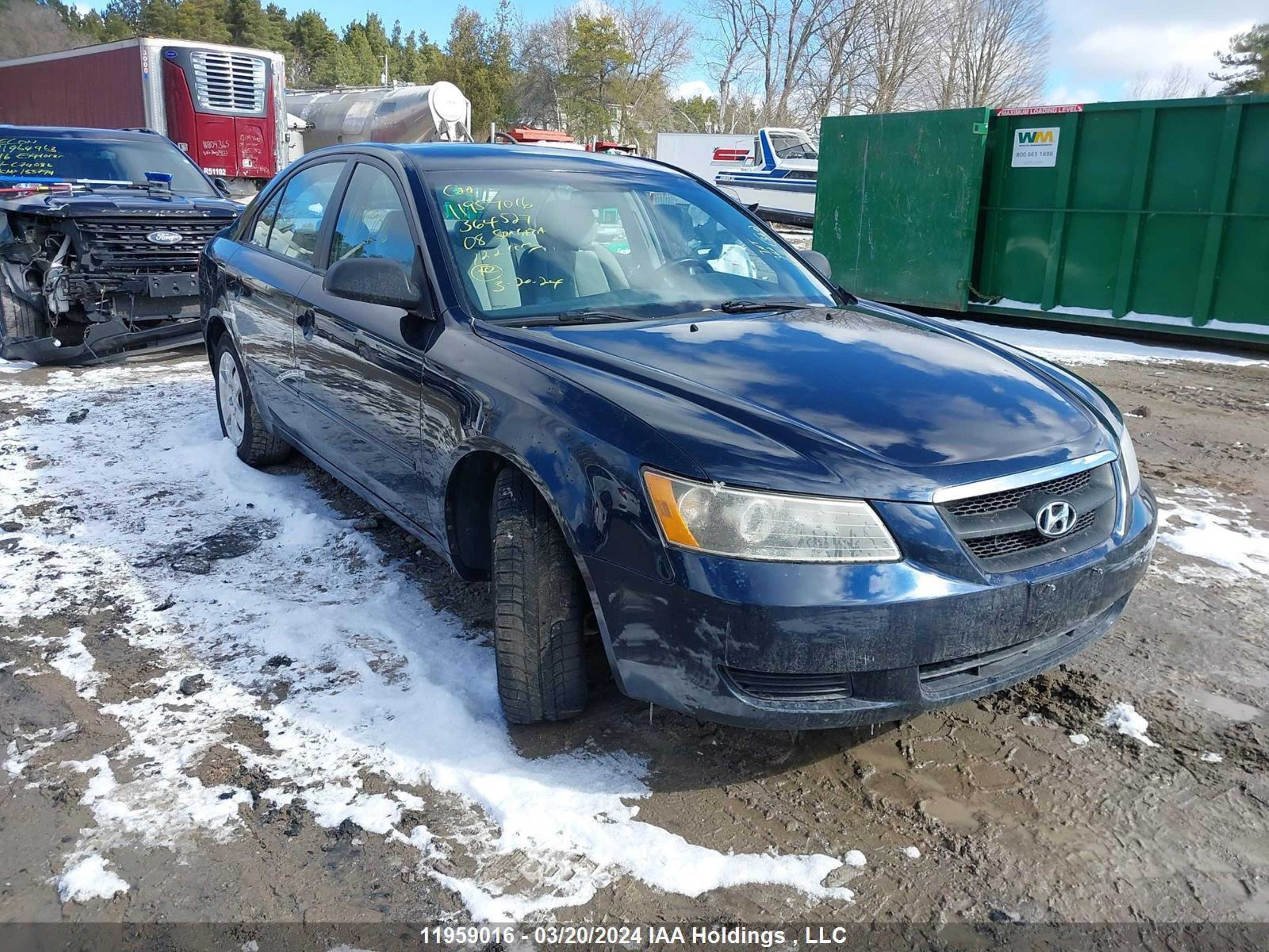 HYUNDAI SONATA 2008 5npet46cx8h364527