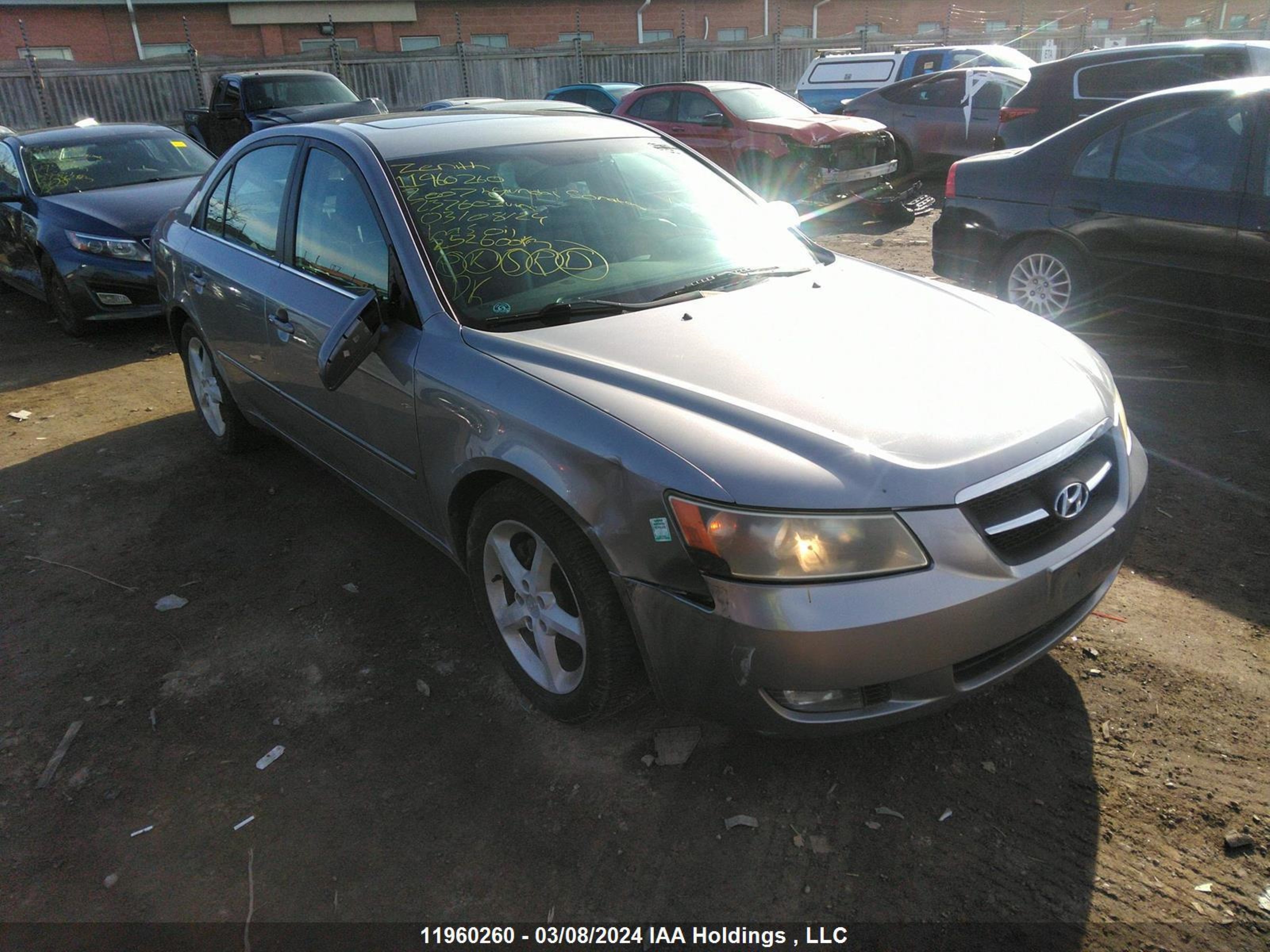 HYUNDAI SONATA 2007 5npet46f07h237603