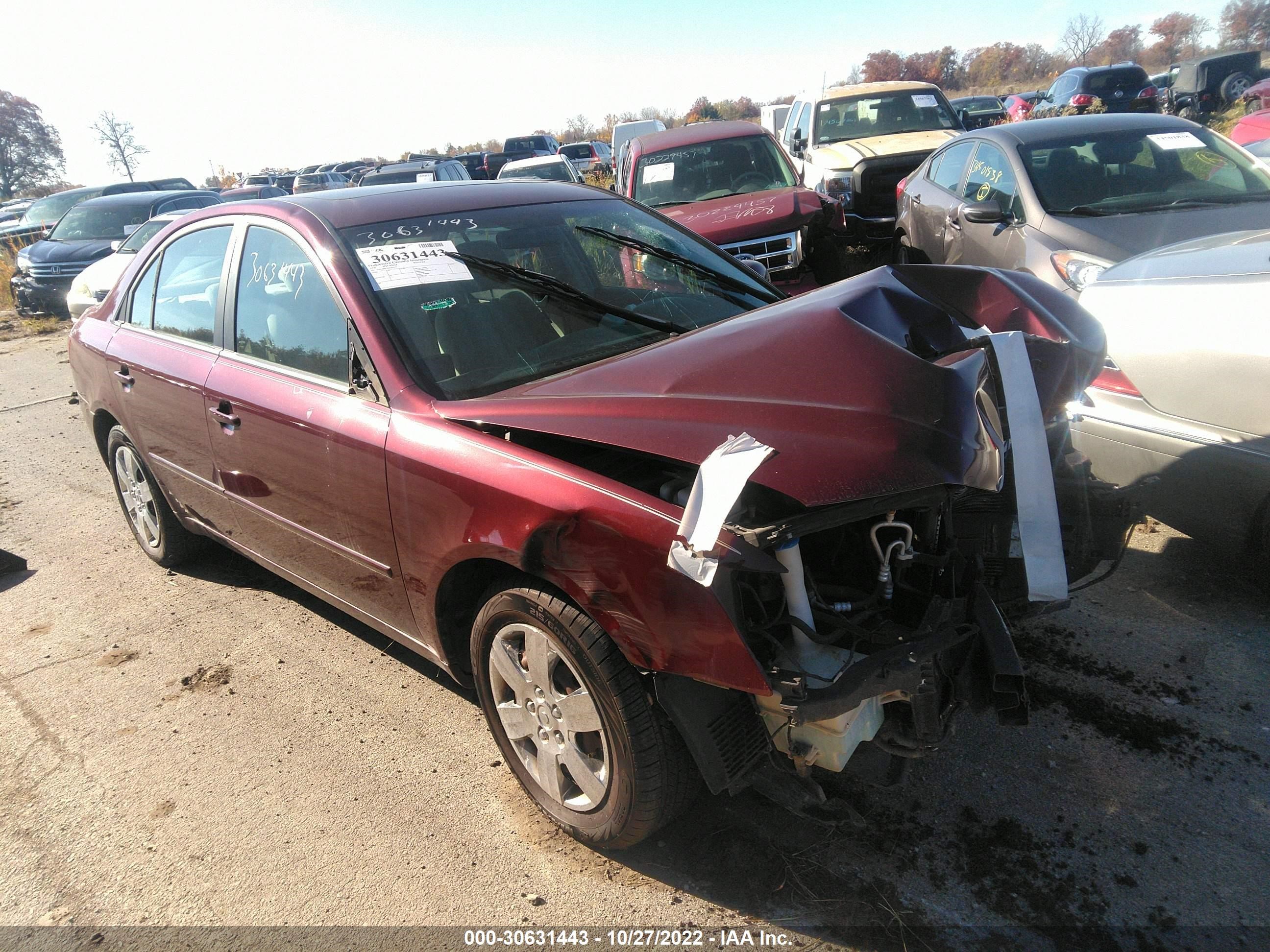 HYUNDAI SONATA 2008 5npet46f98h324157