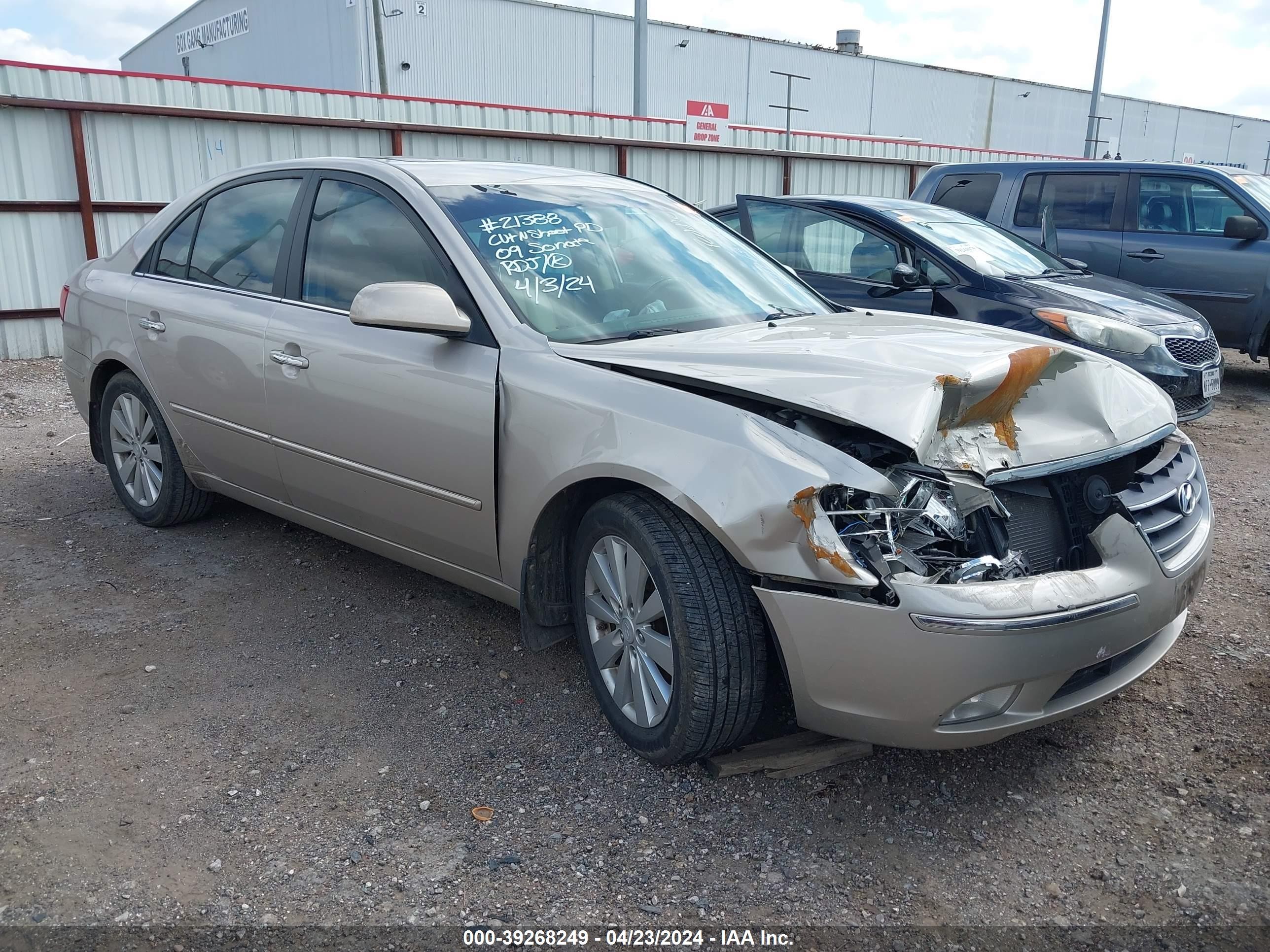 HYUNDAI SONATA 2009 5npeu46c29h547578