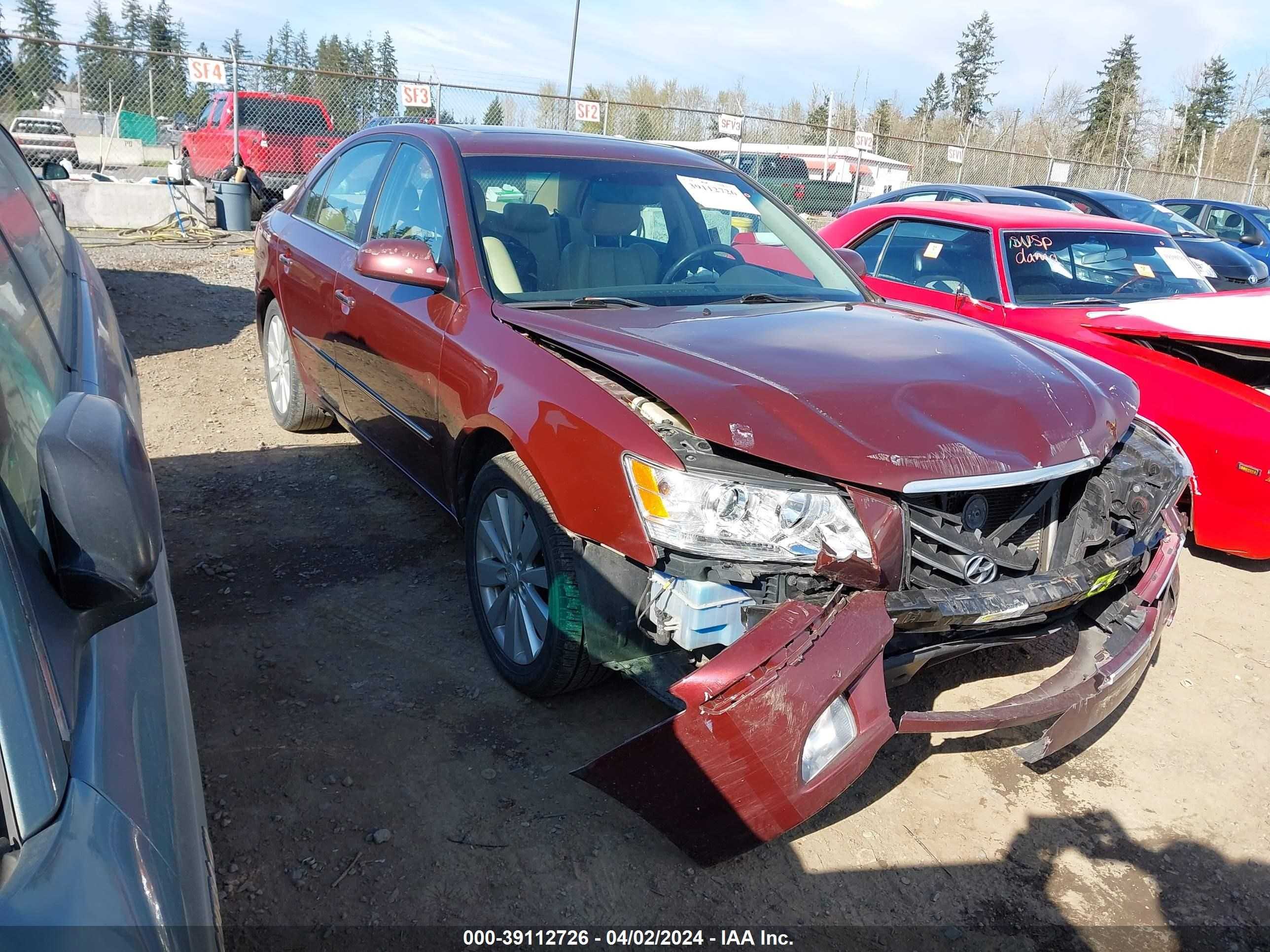 HYUNDAI SONATA 2009 5npeu46c79h491430