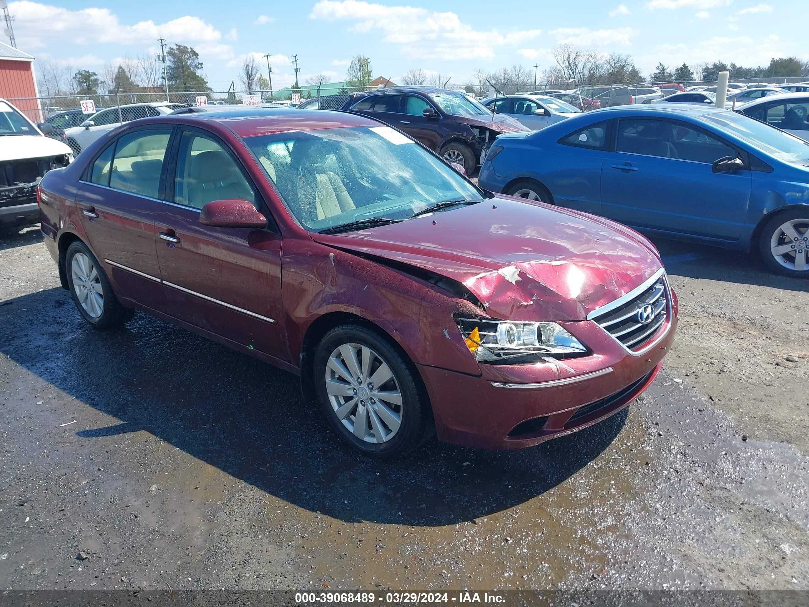 HYUNDAI SONATA 2009 5npeu46c79h527987