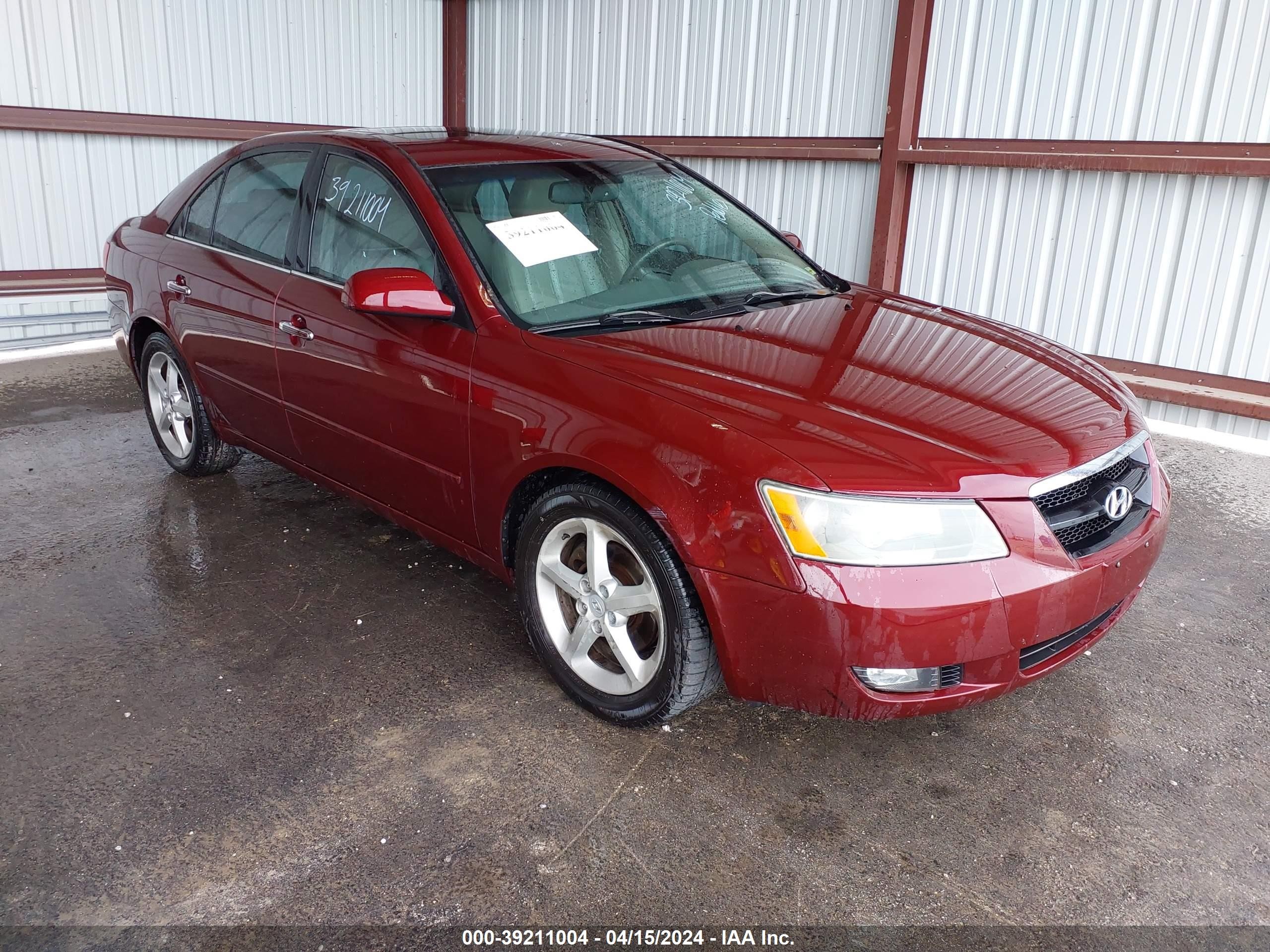 HYUNDAI SONATA 2007 5npeu46fx7h218280