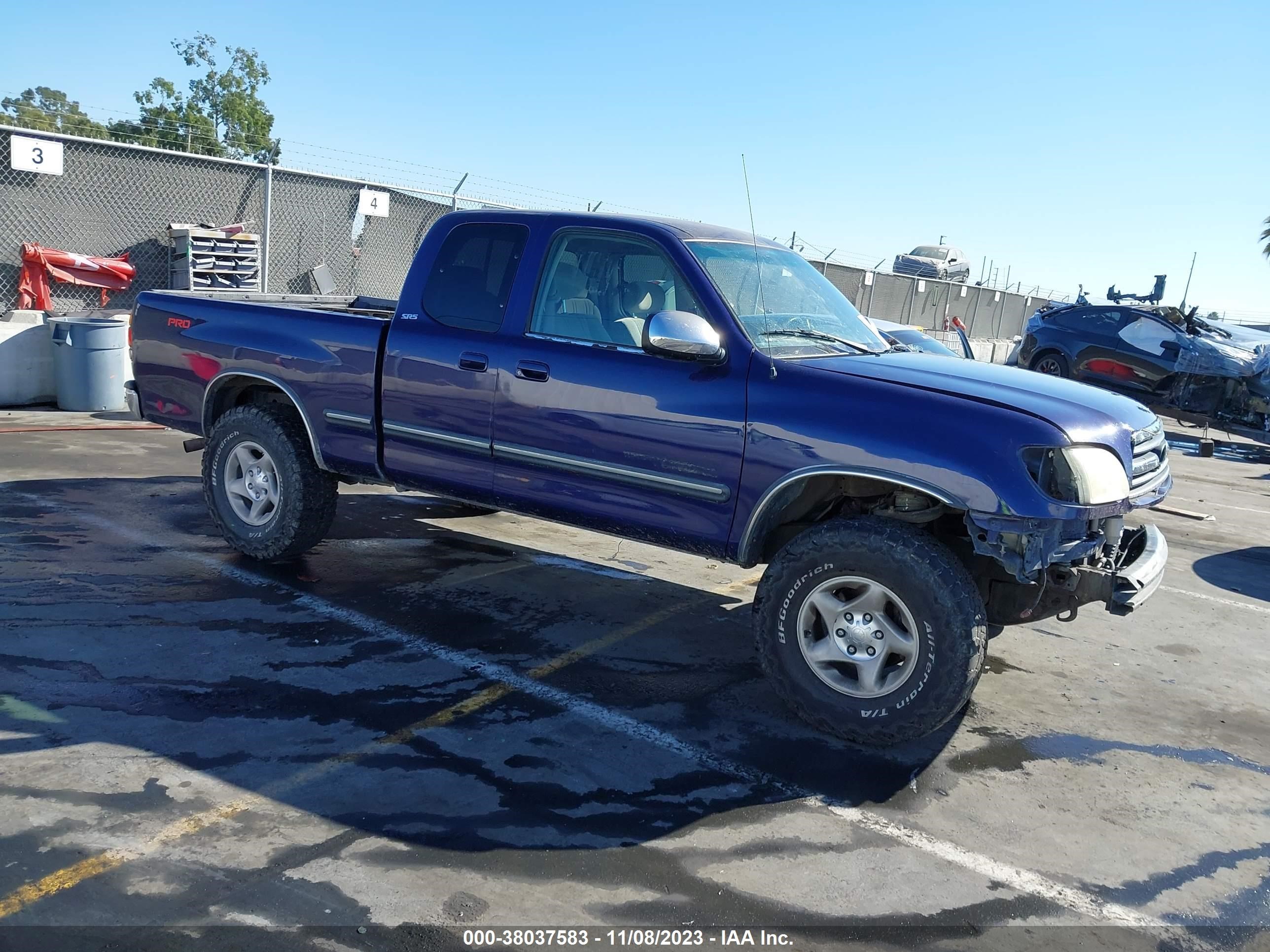 TOYOTA TUNDRA 2002 5tbbt44162s256663