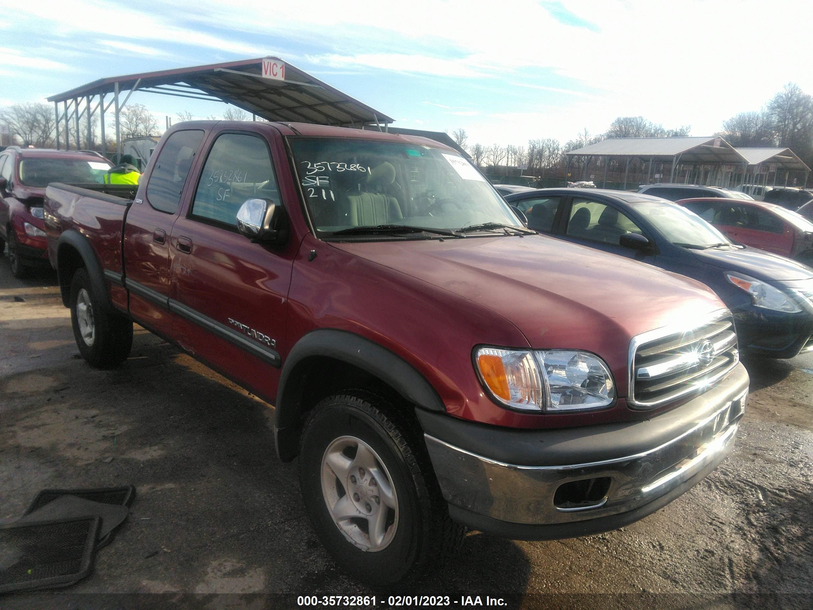 TOYOTA TUNDRA 2002 5tbbt441x2s220832