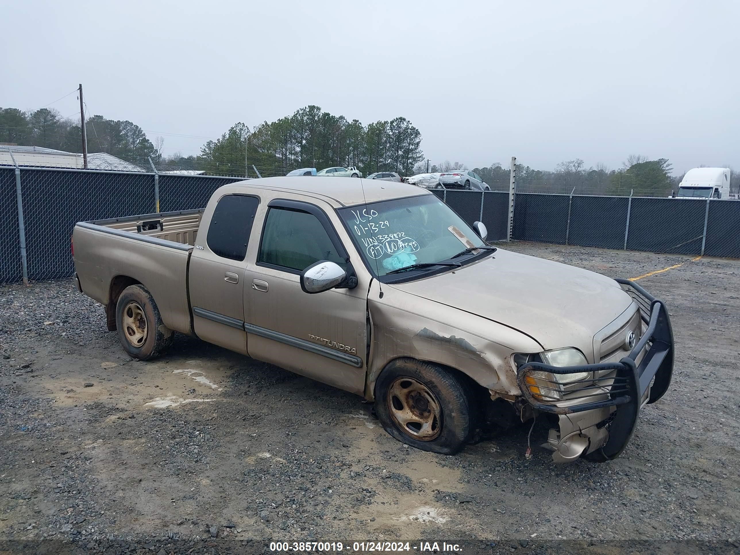 TOYOTA TUNDRA 2003 5tbrt34183s334872