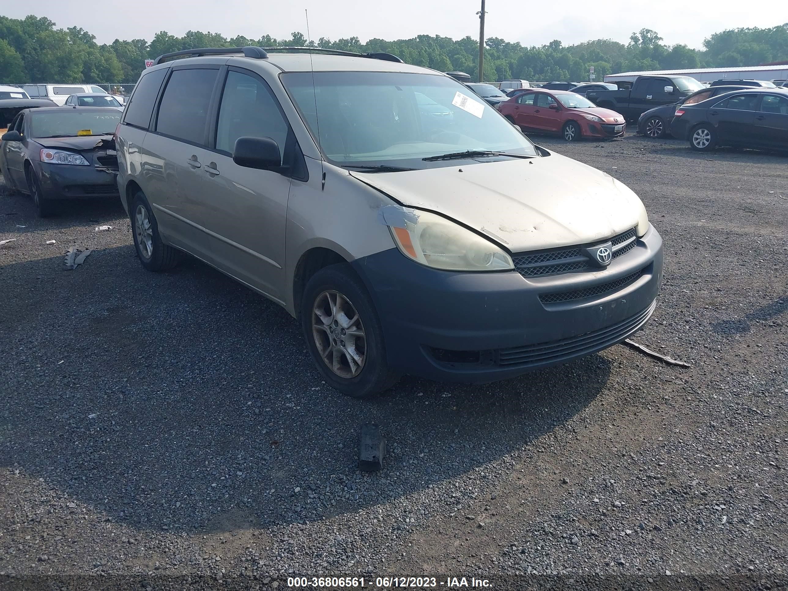 TOYOTA SIENNA 2004 5tdba23c24s009518