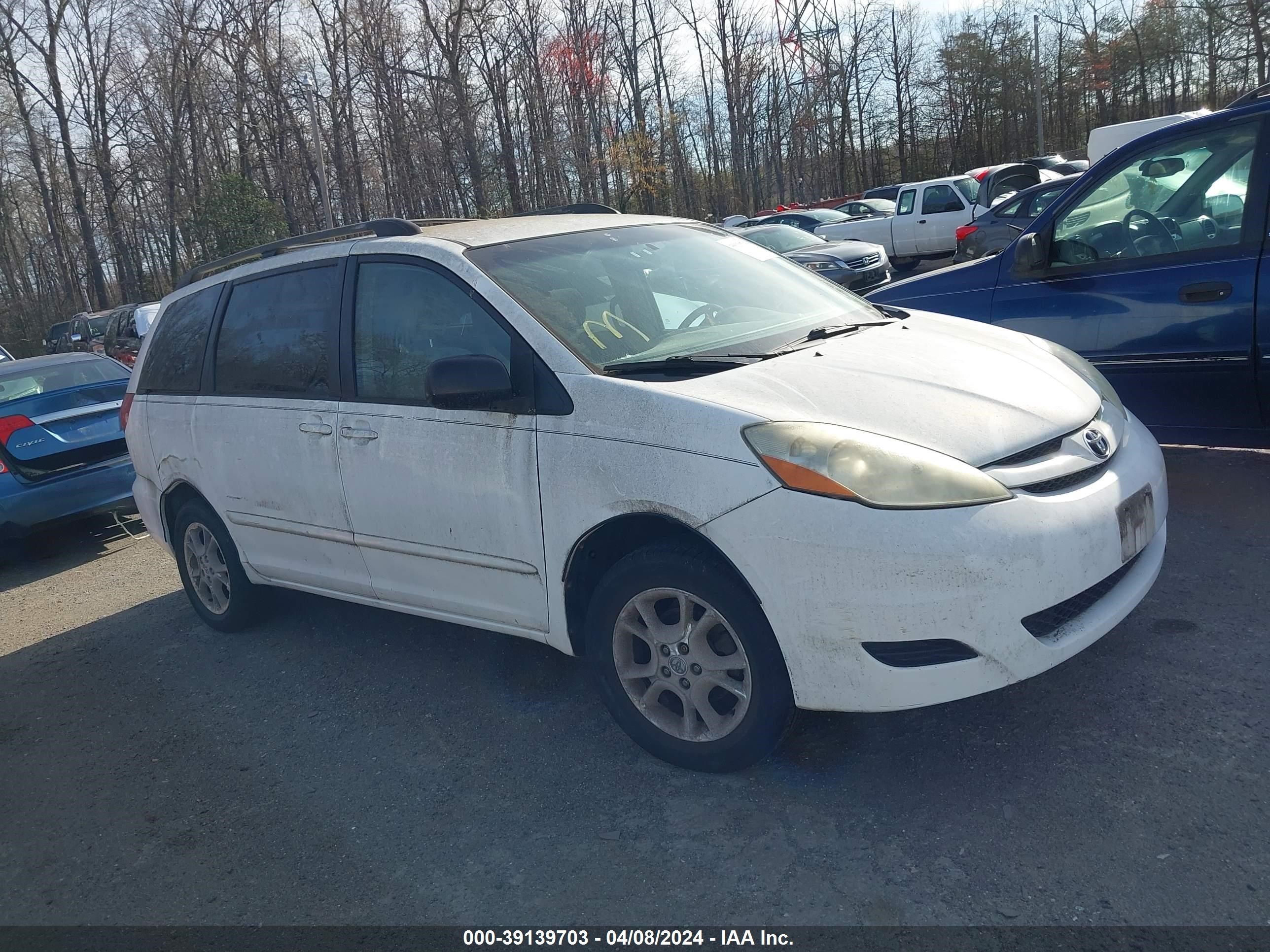 TOYOTA SIENNA 2006 5tdba23cx6s068027