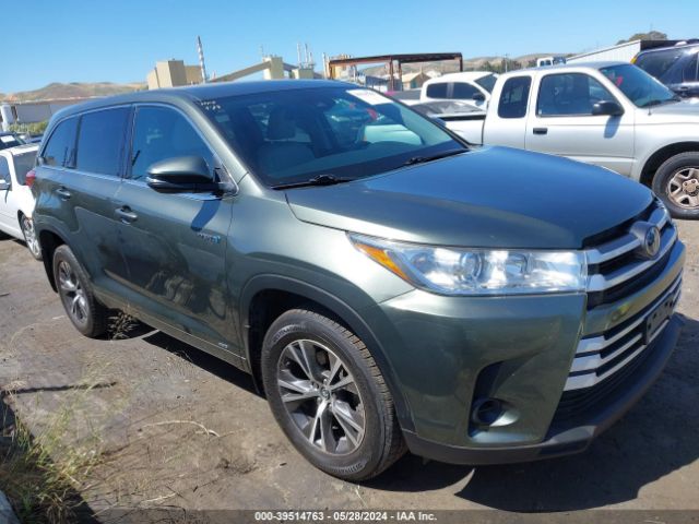 TOYOTA HIGHLANDER HYBRID 2017 5tdbgrfh3hs032052