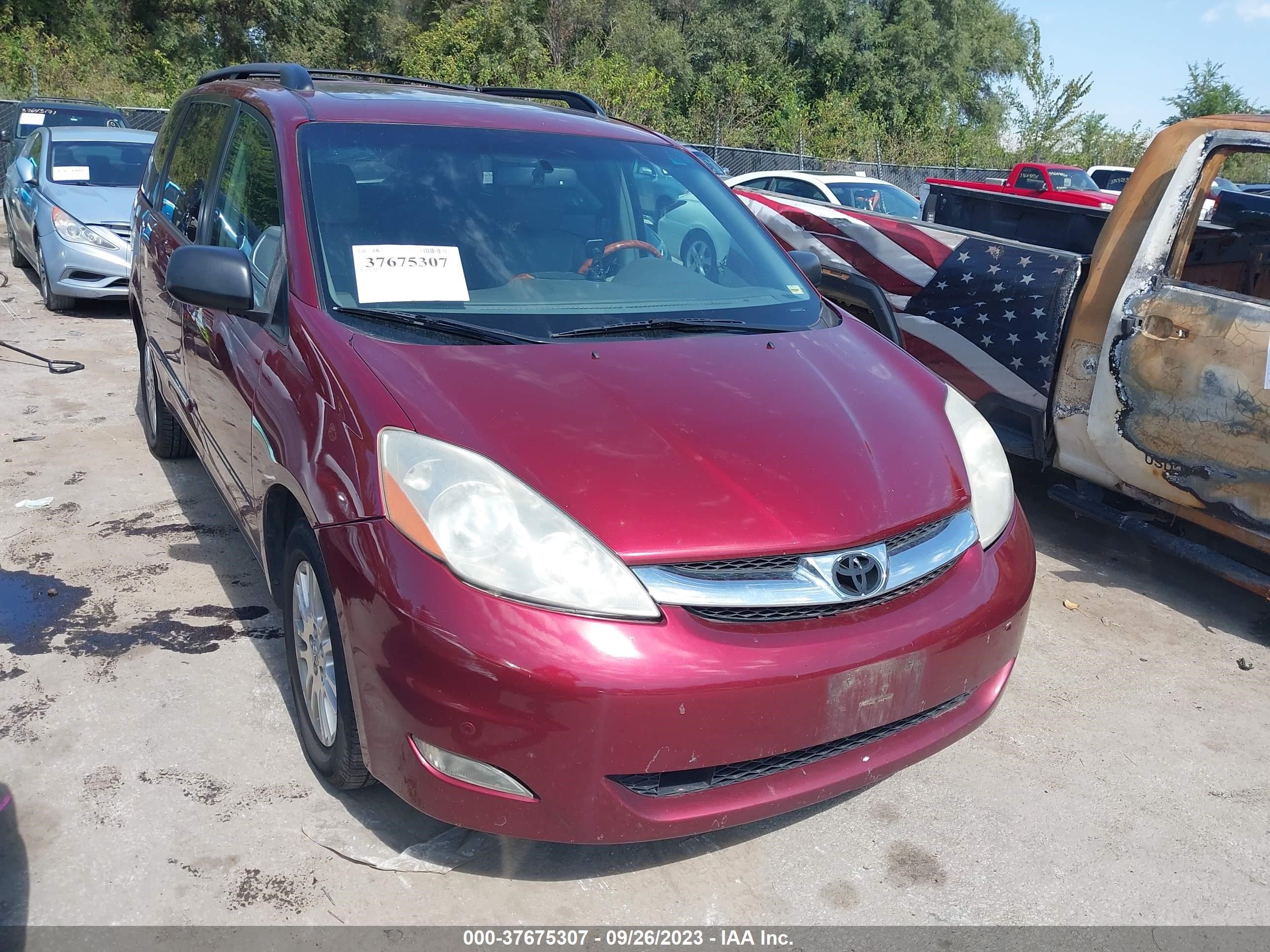 TOYOTA SIENNA 2009 5tdbk22c09s025061