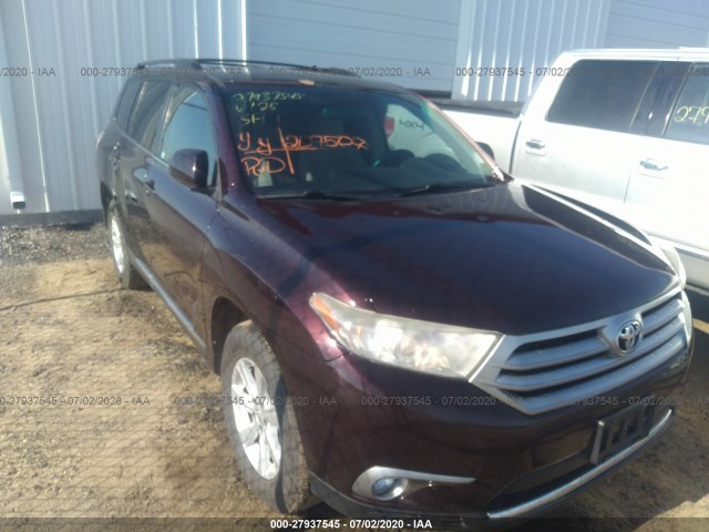 TOYOTA HIGHLANDER 2011 5tdbk3eh0bs054255