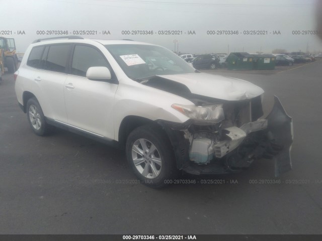 TOYOTA HIGHLANDER 2012 5tdbk3eh0cs117520