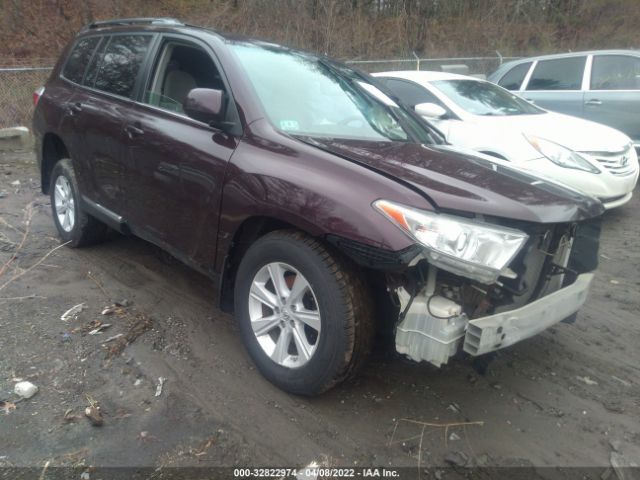 TOYOTA HIGHLANDER 2012 5tdbk3eh0cs129473