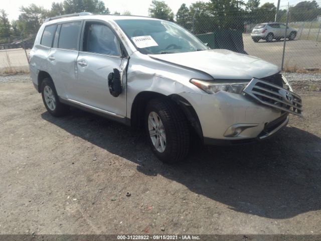 TOYOTA HIGHLANDER 2012 5tdbk3eh0cs132745