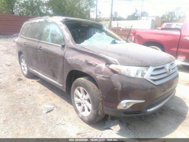 TOYOTA HIGHLANDER 2012 5tdbk3eh0cs142319