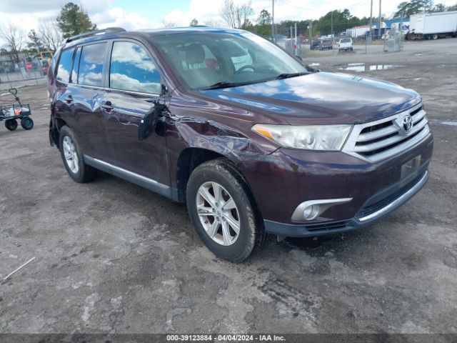 TOYOTA HIGHLANDER 2012 5tdbk3eh0cs151277