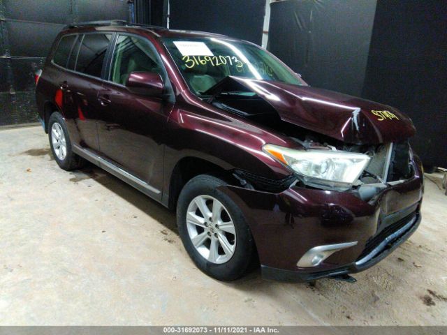 TOYOTA HIGHLANDER 2012 5tdbk3eh0cs154051