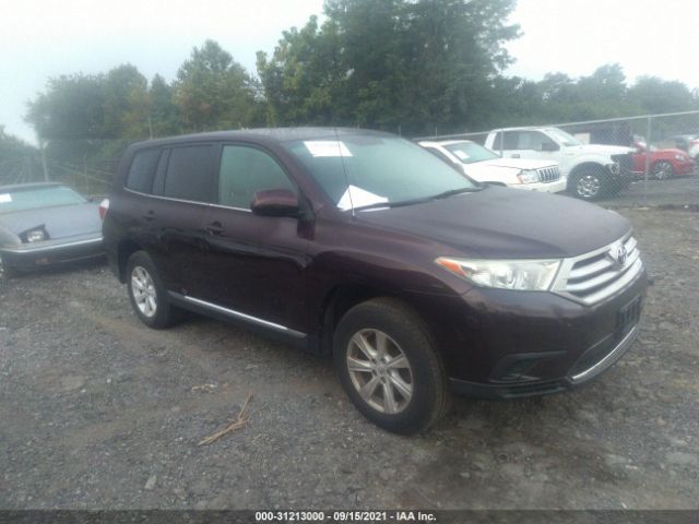 TOYOTA HIGHLANDER 2012 5tdbk3eh0cs168824