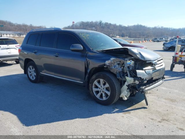 TOYOTA HIGHLANDER 2013 5tdbk3eh0ds196446