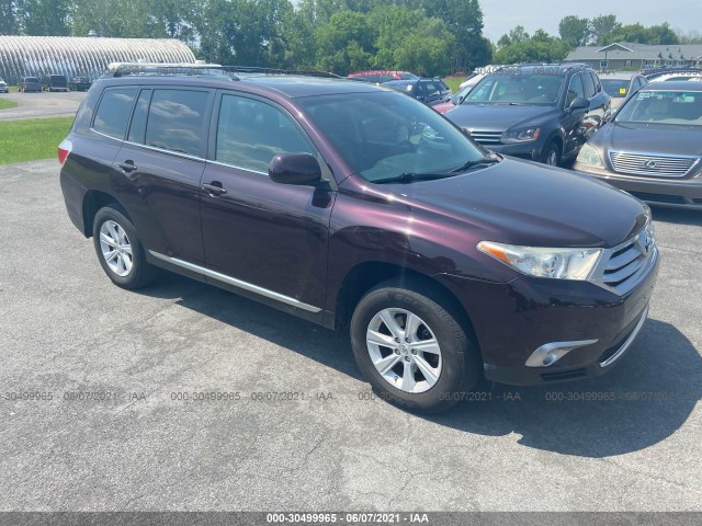 TOYOTA HIGHLANDER 2013 5tdbk3eh0ds197080