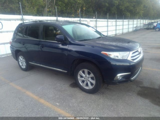 TOYOTA HIGHLANDER 2013 5tdbk3eh0ds205341