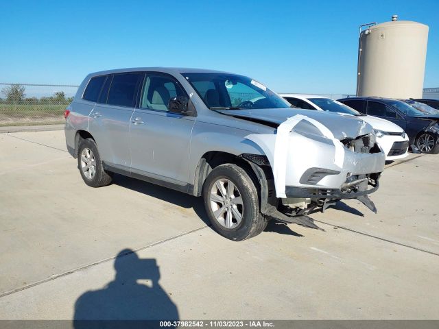 TOYOTA HIGHLANDER 2013 5tdbk3eh0ds209261