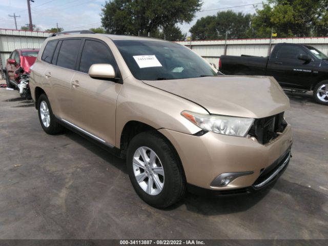 TOYOTA HIGHLANDER 2013 5tdbk3eh0ds217702