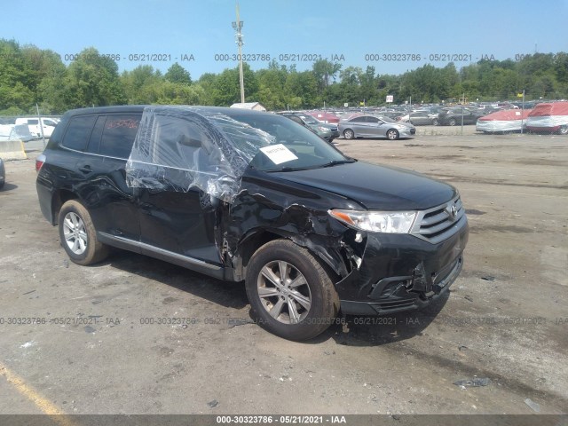 TOYOTA HIGHLANDER 2013 5tdbk3eh0ds257388