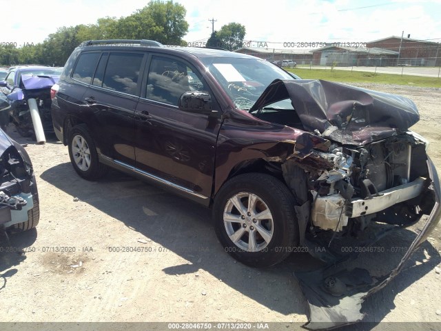 TOYOTA HIGHLANDER 2011 5tdbk3eh1bs077513