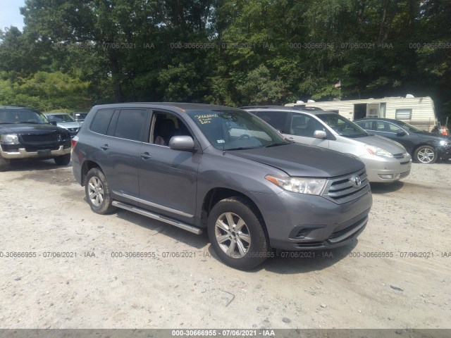 TOYOTA HIGHLANDER 2012 5tdbk3eh1cs094491