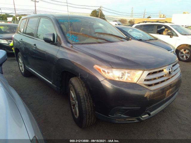 TOYOTA HIGHLANDER 2012 5tdbk3eh1cs099481