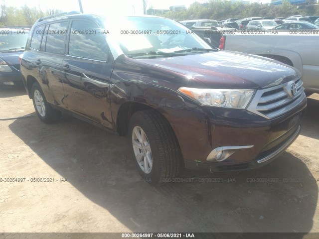 TOYOTA HIGHLANDER 2012 5tdbk3eh1cs107207