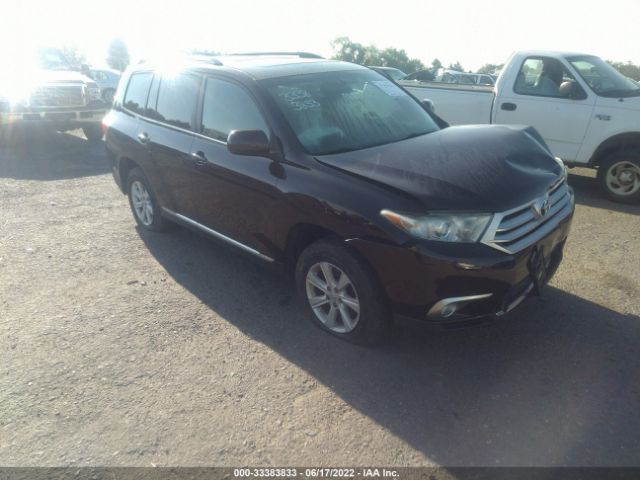 TOYOTA HIGHLANDER 2012 5tdbk3eh1cs112374