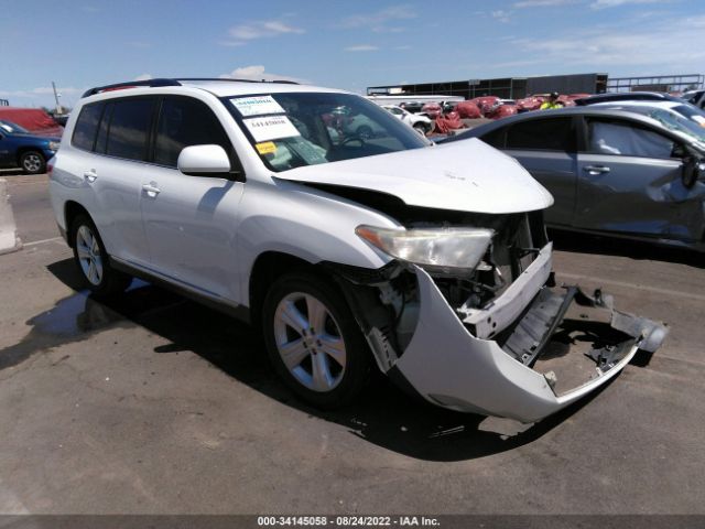 TOYOTA HIGHLANDER 2012 5tdbk3eh1cs118322