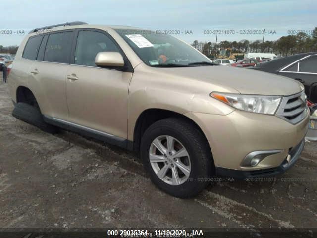 TOYOTA HIGHLANDER 2012 5tdbk3eh1cs127991