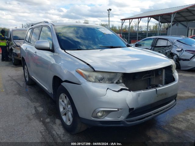 TOYOTA HIGHLANDER 2012 5tdbk3eh1cs144354