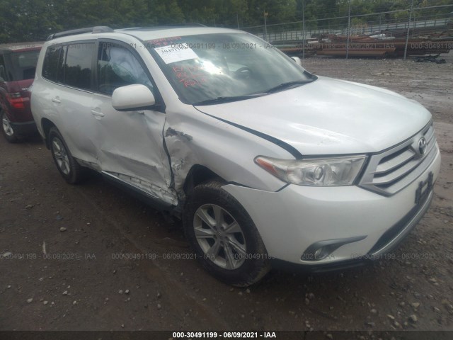 TOYOTA HIGHLANDER 2012 5tdbk3eh1cs151398