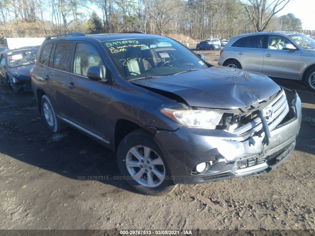 TOYOTA HIGHLANDER 2012 5tdbk3eh1cs160652